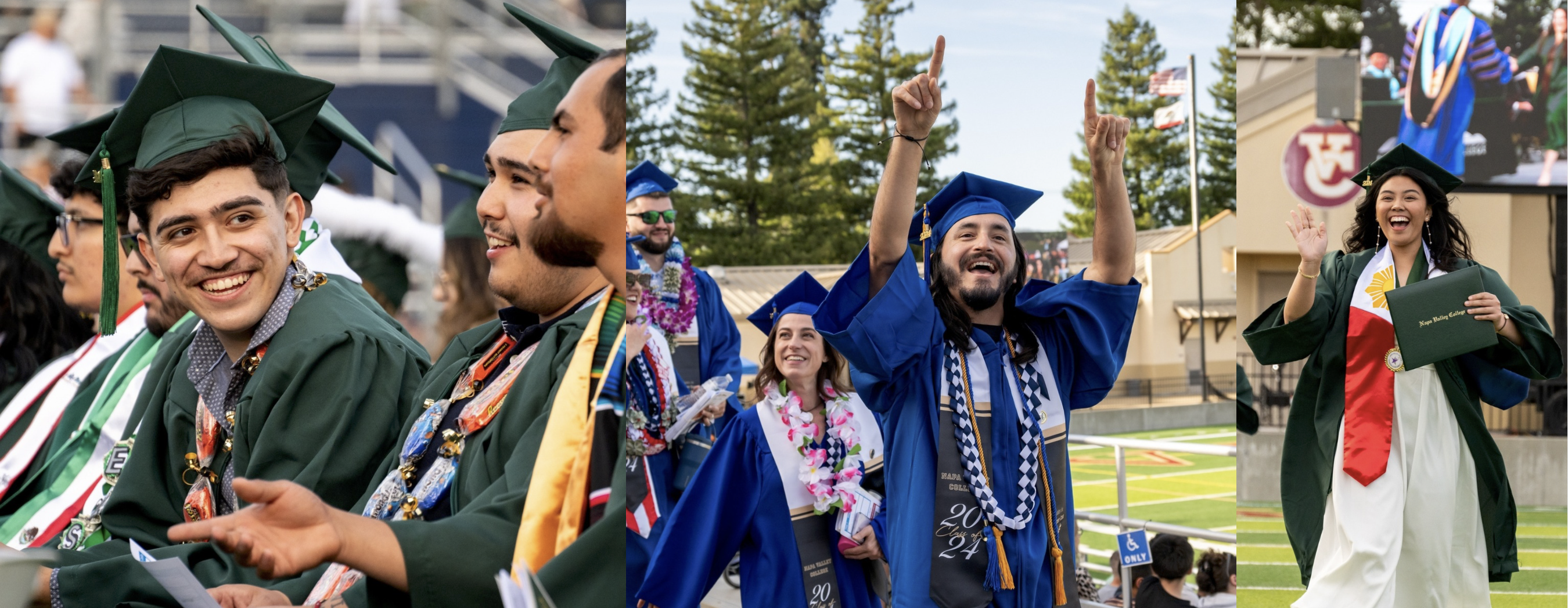 Grads in different stoles