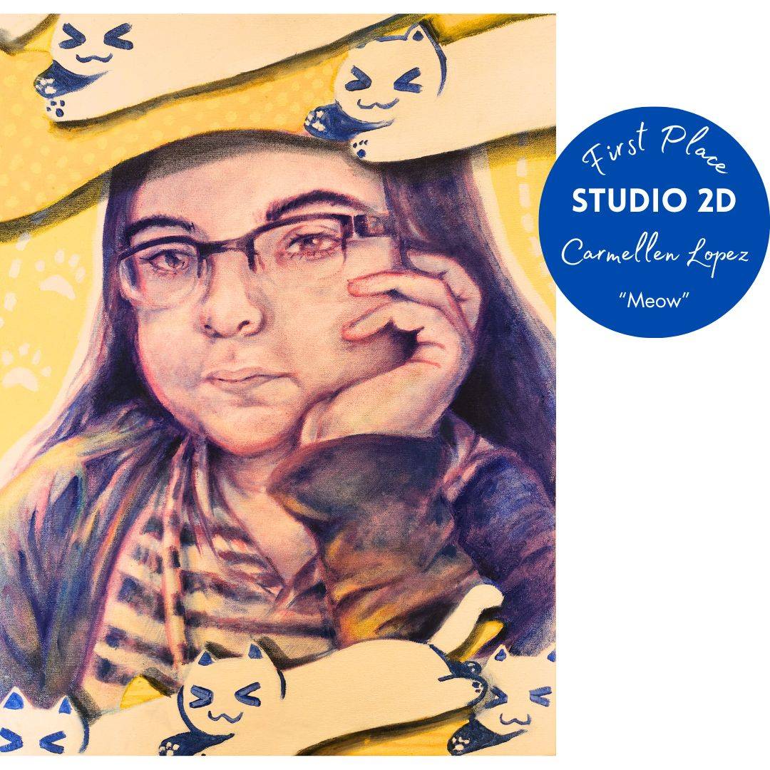 Carmellen Lopez -  Meow. ARTS-120 Fundamentals of Painting FA23