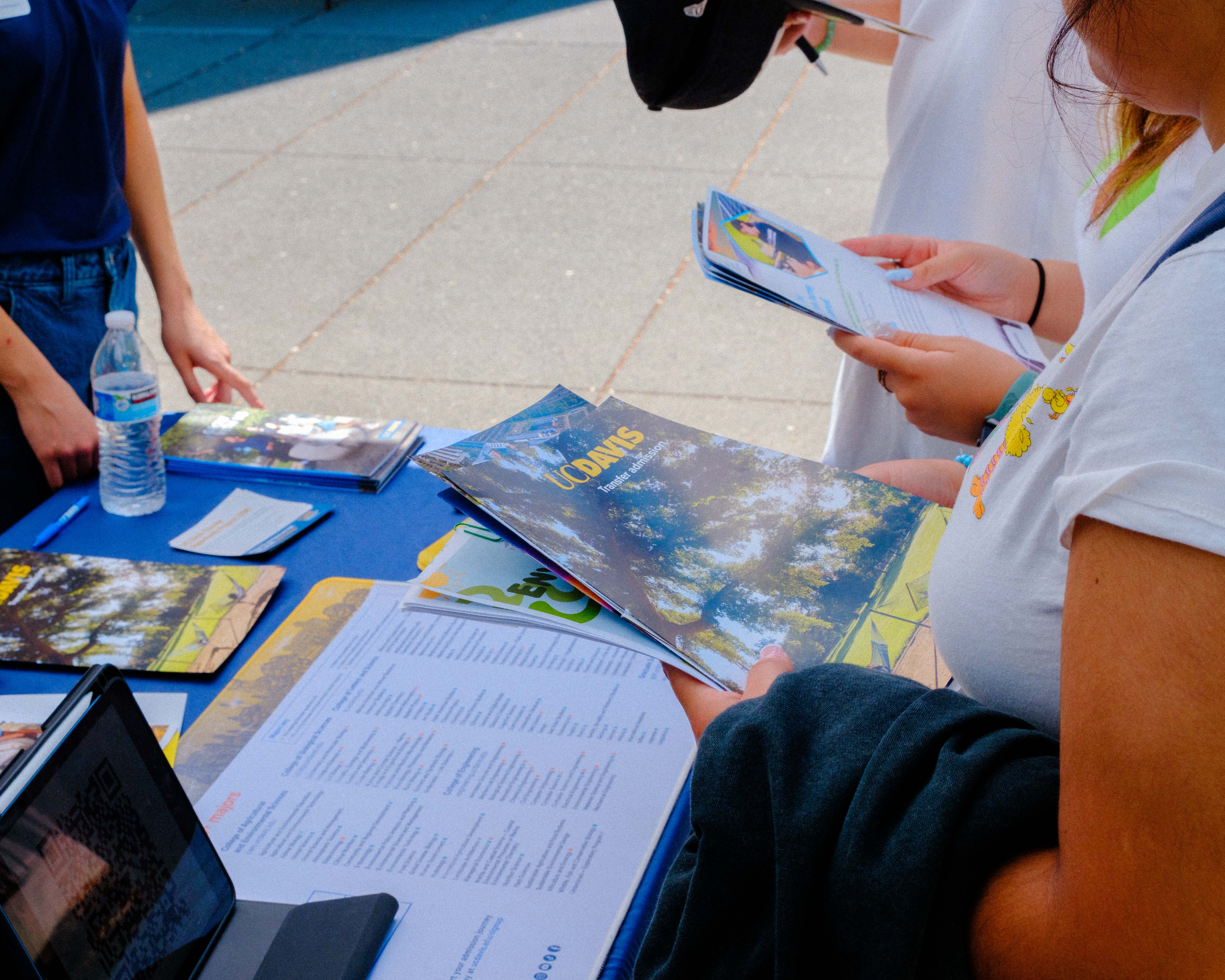 Image of university brochures 