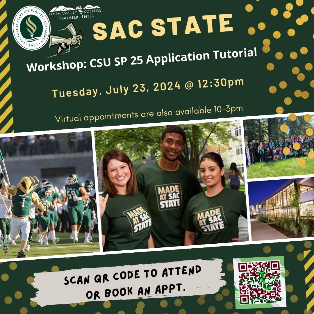 sac state workshop and appts are virtual