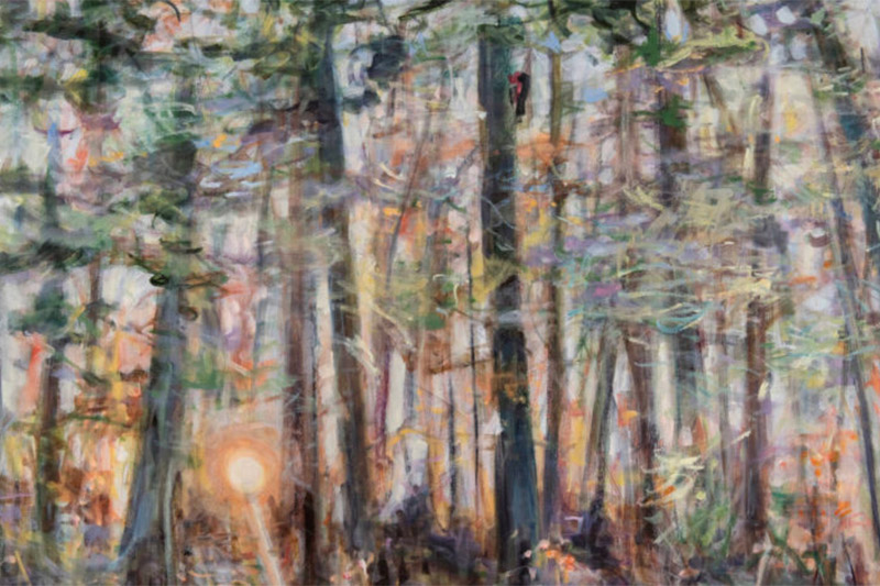 Nancy Willis,Glimmer, 2022, oil on canvas 30 x 40”